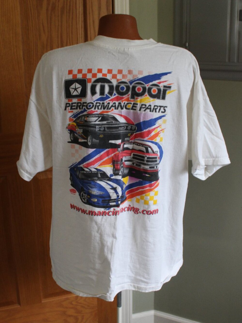 Vintage Men's XXXL T-Shirt Mopar Performance Parts Mancini Racing